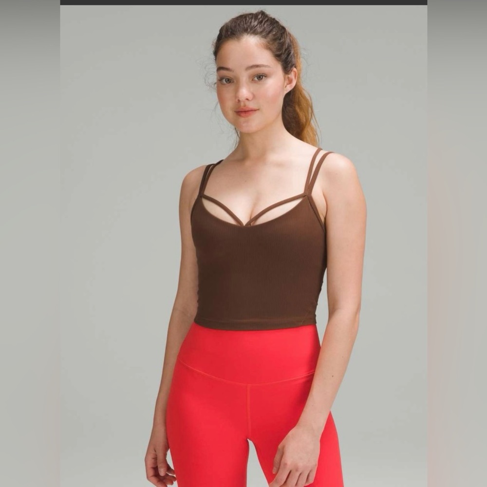 NWOT Lululemon Align Strappy Ribbed Tank Top in Java